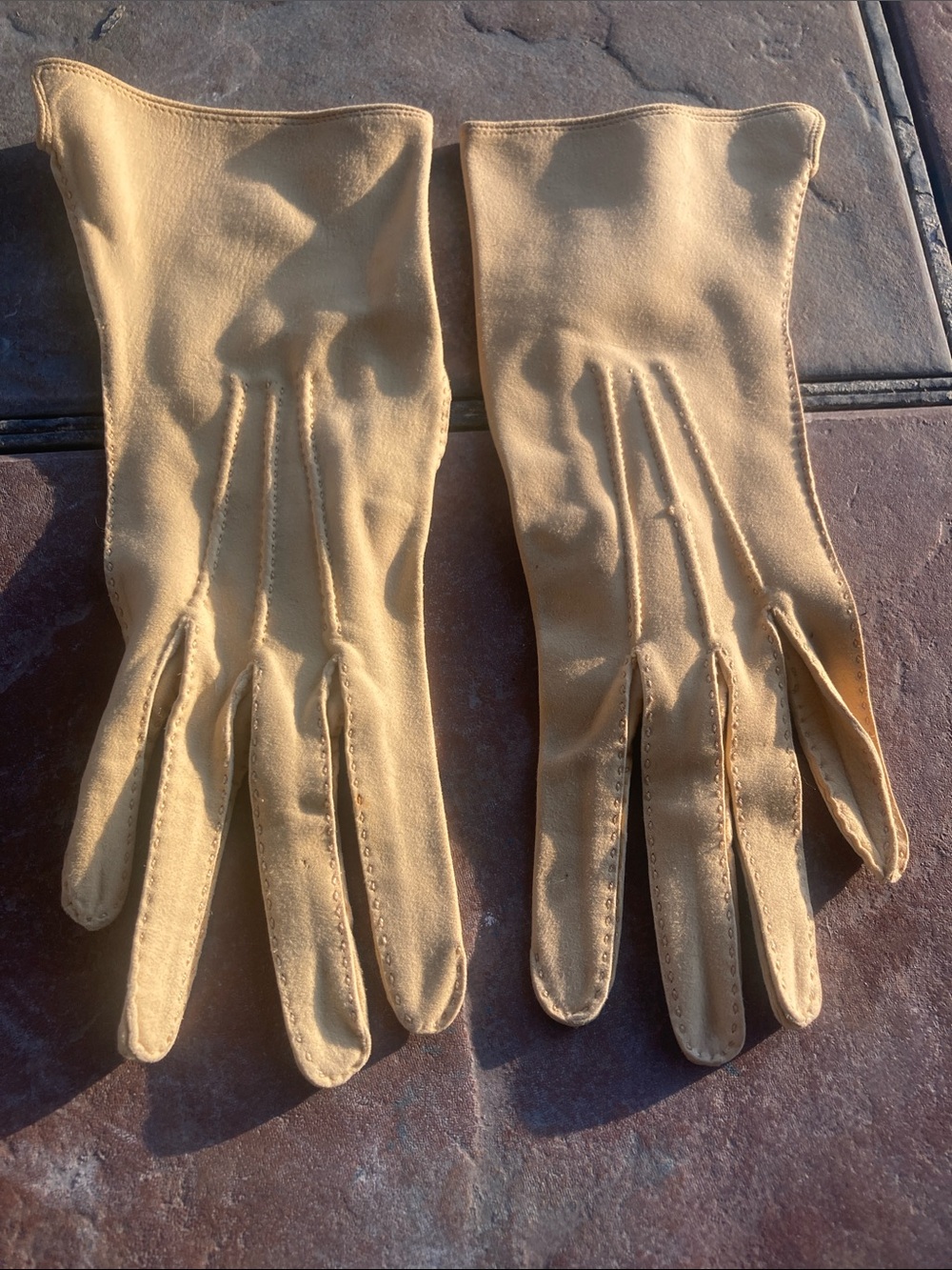 Vintage Suede Gloves 6.5